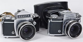 Group of 2 Ihagee Exacta 35mm SLR Cameras