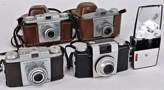 Group of 4 Kodak Pony Cameras