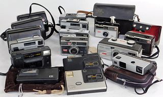 Group of 16 Kodak 35mm, Instamatic, Disc Cameras