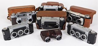 Group of 6 Stereoscopic Cameras and Viewer