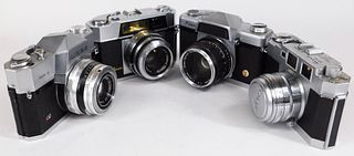 Group of 4 Japanese 35mm Rangefinder Cameras