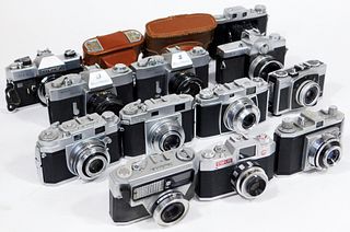 Group of 14 Japanese 35mm Cameras