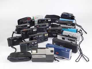 Group of 21 Point and Shoot Cameras