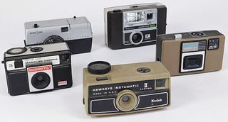 Group of 5 126 Cassette Film Cameras