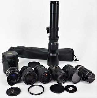 Group of 8 Japanese Camera Lenses