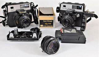 Group of 2 Koni-Omega Rapid Rangefinder Cameras
