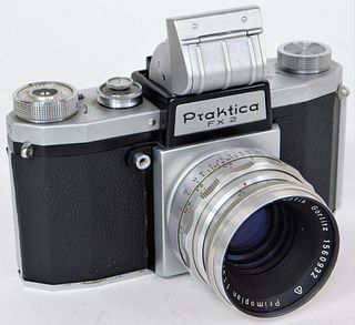 KW Praktica FX 35mm Camera, Black Biotar M42