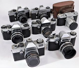 KW Group of 6 Praktica 35mm SLR Cameras, M42
