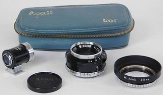 Kyoei W-Acall Lens 35mm f/3.5, for Leica L39 LTM