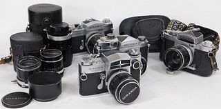 Group of 4 Miranda 35mm SLR Cameras