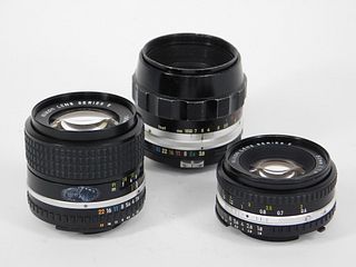 Group of 3 Nikkor Lenses