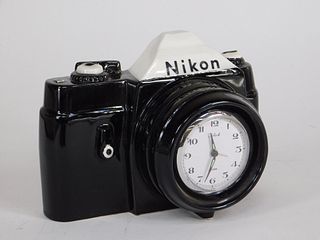 Nikon Camera Advertising Clock
