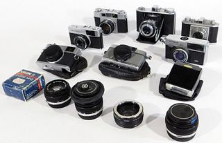 Group of 7 Olympus 35mm Cameras