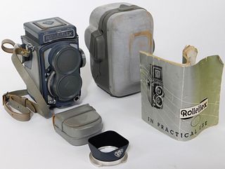 Automatic Rolleiflex 4x4 "Gray Baby" TLR Camera