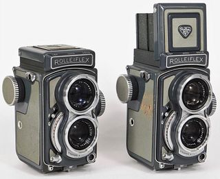 2 Rollei Gray Rolleiflex 4x4 Gray Baby Camera