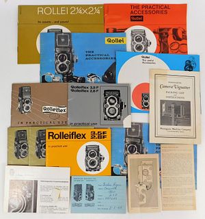 Group of 10 Rolleiflex TLR Camera Manuals