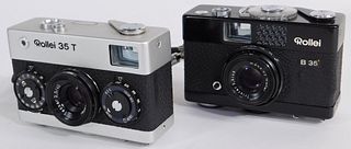 Rollei 35T Chrome, B35 Black Compact Cameras