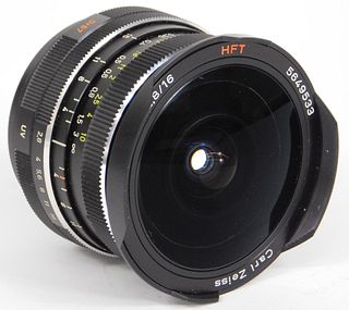 Zeiss Distagon Fisheye HFT 16mm f/2.8, Rollei QBM