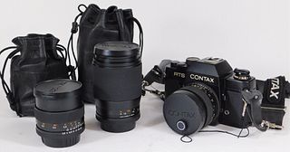 Yashica Contax RTS SLR Camera with Accessories #2