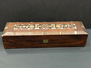 Victorian Karlsbad Elaborate Marquetry Inlaid Box