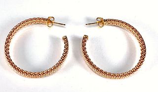 Pair of Tiffany & Co.18K Rose Gold Earrings