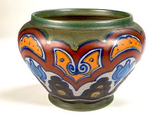 Gouda Glazed Pottery Vase