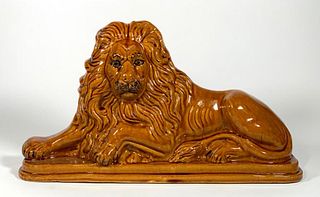 A Large Staffordshire Lion Doorstop