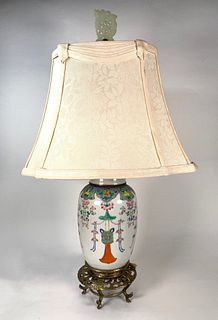 Chinese Porcelain Vase Fitted as Table Lamp
