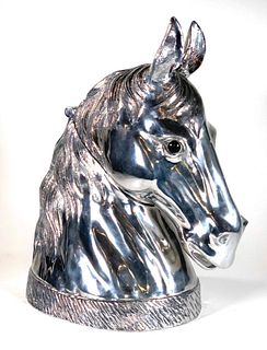 Arthur Court Aluminum Horse Head Wine Cooler