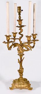 Louis XVth Style Gilt Bronze Candelabra