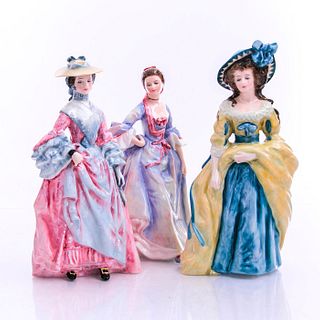 3 ROYAL DOULTON FIGURES GAINSBOROUGH AND REYNOLDS SERIES