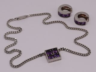 JEWELRY. Contemporary Amethyst Jewelry Grouping.