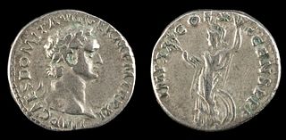 Roman Domitian Silver Denarius - 3.8 g