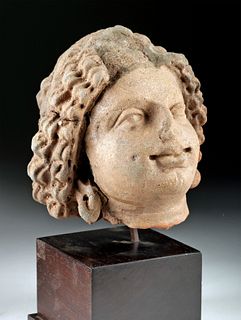 Rare Gandharan Terracotta Head - Bodhisattva