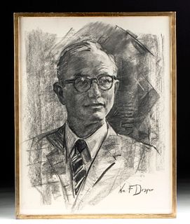 Exhibited, Signed, Framed Draper Self Portrait