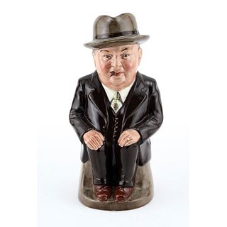 CLIFF CORNELL (DARK BROWN SUIT, LARGE) - ROYAL DOULTON TOBY JUG