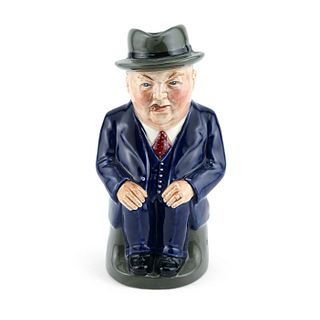 CLIFF CORNELL (DARK BLUE SUIT, SMALL) - ROYAL DOULTON TOBY JUG