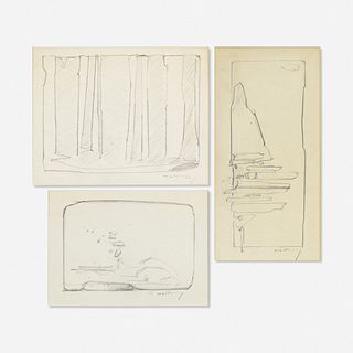 Robert Mallary, Study for Sculpture (three drawings)