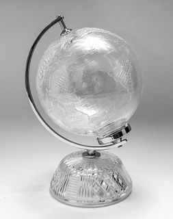 Waterford Cut Crystal Table Globe Sculpture