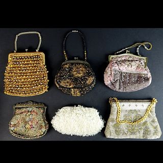 Collection of Six Evening Bags