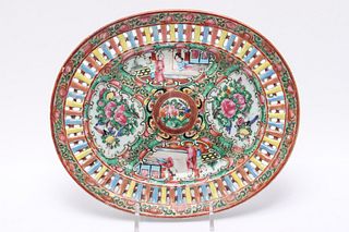 Chinese Export Rose Medallion Porcelain Plate