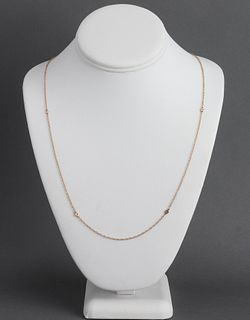 Tiffany & Co. 18K Yellow Gold & Diamond Necklace