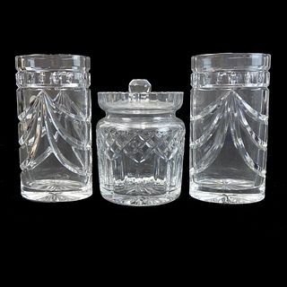 Three Waterford Crystal Table Articles