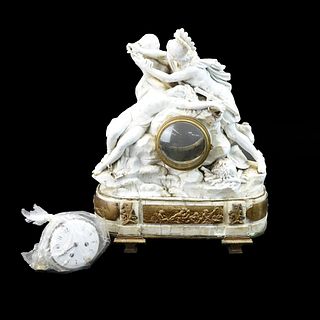 Antique Neoclassical Style Clock