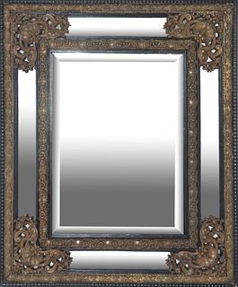 Baroque Style Repousse Framed Mirror