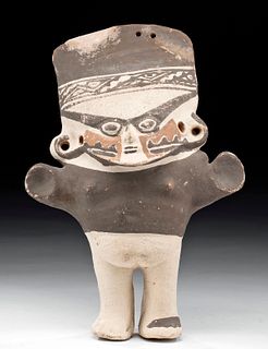 Chancay Polychrome Standing Female Cuchimilco Figure