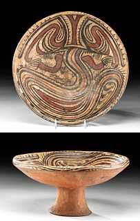 Panamanian Cocle Polychrome Pedestal Bowl