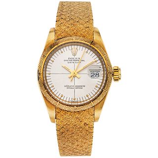 ROLEX OYSTER PERPETUAL DATEJUST. 18K YELLOW GOLD. REF. 6900, CA. 1979 - 1980