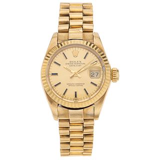 ROLEX OYSTER PERPETUAL DATEJUST. 18K YELLOW GOLD. REF. 6917, CA. 1979 - 1980