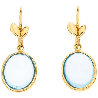 AQUAMARINES EARRINGS. 18K YELLOW GOLD. TIFFANY & CO., PALOMA PICASSO COLLECTION